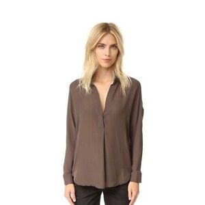 Vince Deep Brown Women's Blouse